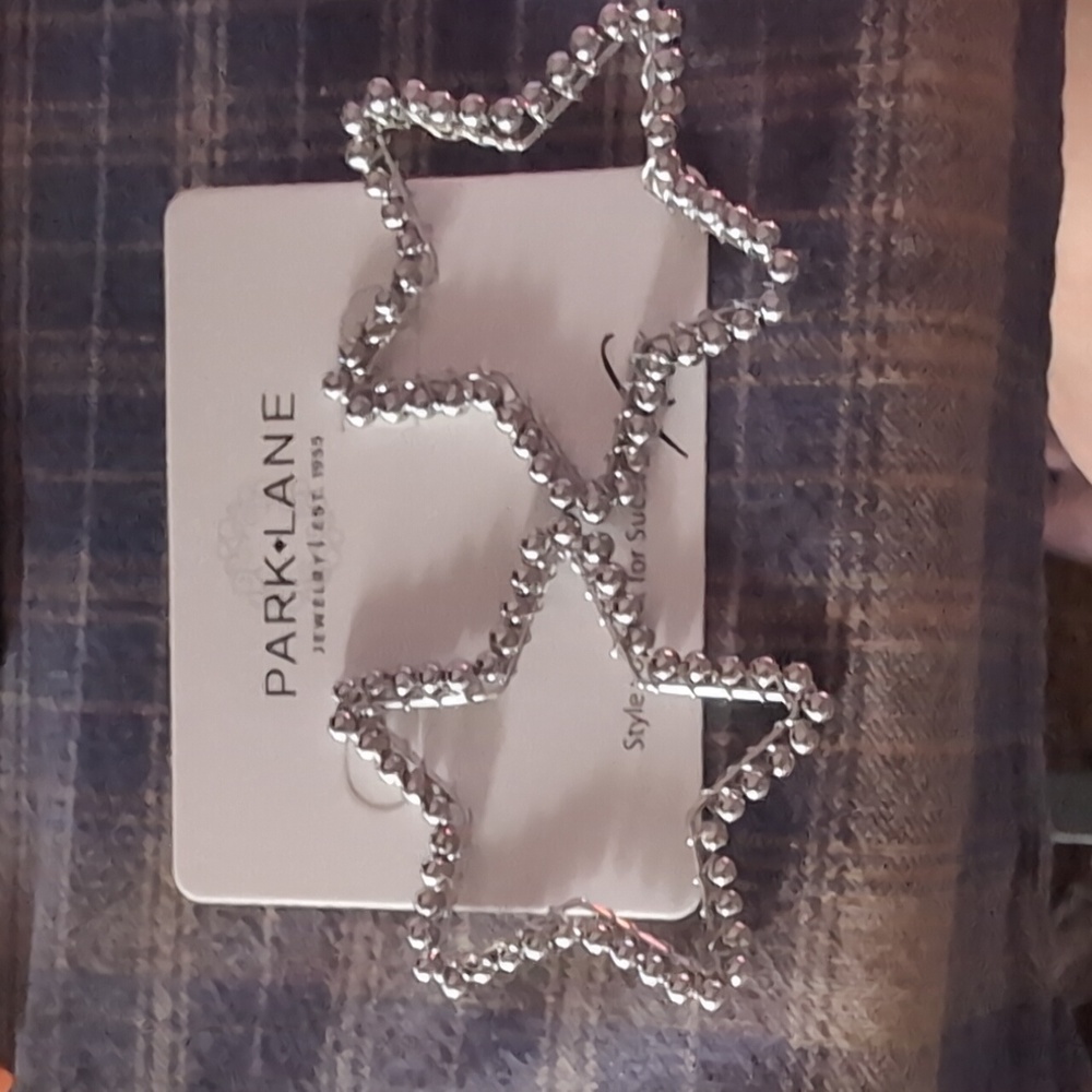Beautiful Silver Star Earrings